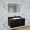 LAVABO + MIROIR ,800x500x400mm AY03-80(6001  (RITL) (2elmts) SANS BONDE