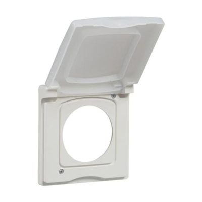 PLAQUE A VOLET ENC 1P 2MOD SATINE URBANO LEGRAND IP44 UB1600WH