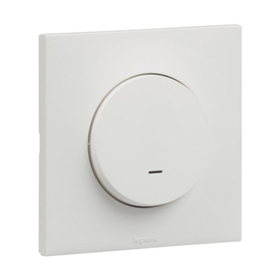 Inter VA et vient voyant LED temoin ENC 1P 2MOD 10AX 250V mat urbano legrand UB2211WH