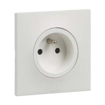 PRISE 2P+T ENC 1P 2MOD 230V 16A WHITE URBANO LEGRAND UB3111WH