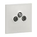 PRISE TV-RADIO/SAT ENC 1P 2MOD WHITE URBANO LEGRAND UB4114WH