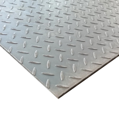 TOLE STRIE EN ACIER  LARMEE A CHAUD LC EP:4MM 1,25X2M 83,48KG (GBT) PRIX NET