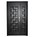 PORTE METALLIQUE XD-088 2050X1200 MM, NOIR MAT  OUVERTURE GAUCHE, INTERIEUR 120° AVEC JUDAS U986327