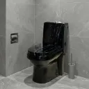 WC MONOBLOC COMPLET D/P DF DL1020 P HOR BLACK MARBLE AQUA