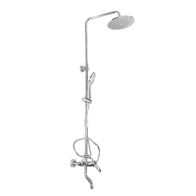 ENSEMBLE BARRE DE DOUCHE  BR ST-10B08 BR MATERIAU LAITON, CHROME  DOUCHETTE+MITIGEUR+FLEXIBLE 1.5M 2 JETS2110202445(-15%)