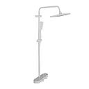 ENSEMBLE BARRE DE DOUCHE BR ST-10B01MATERIAU LAITON, COULEUR BLANCHE DOUCHETTE + FLEXIBLE 1.5M 2 JETS 2110202446(-15%)