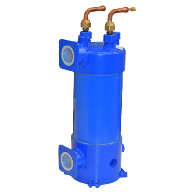 ACCESSOIRE POMPE A CHALEUR - CONDENSEUR BR ECHANGEUR DE CHALEUR A TUBE TITANE/ENTREE-SORTIE  BR FILETAGE INTERNE 1.5" Ø12.7*0.6*8 M 801003-2105