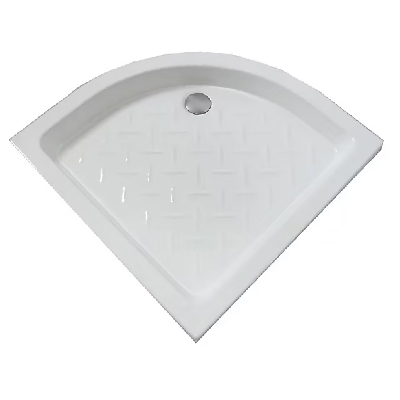 RECEVEUR DE DOUCHE PORCELAINE ANGLE  L. 900 x W. 900 x H. 100 mm Ø65 mmBLANCHE 1010104039