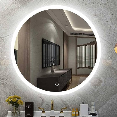 MIROIR DE SALLE DE BAIN LED SANS CADRE, NON ANTI-BUEE,"ROND Ø 80 CM. AVEC BANDE LED FLEXIBLE IP20 4000 K AC 110-240 V/DC 12 V 1010909008