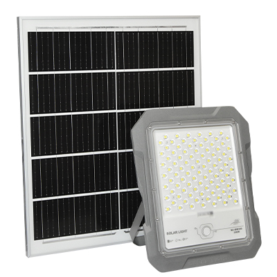 PROJECTEUR SOLAIRE  300W 2178lm 5V 40W PANNEAU SOLAIRE  10000K 30000h +COM IP65 1050204026