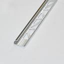 BAGUETTE D ANGLE EN ALU  Shiny silver L2500xl250xH8MM CKK-04-