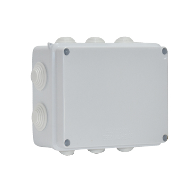 BOITIER ETANCHE  RECTANGULAIRE L. 150 X L. 110 X H. 70 MM  GRIS CLAIR IP65 ROCHS EKO 2100601016