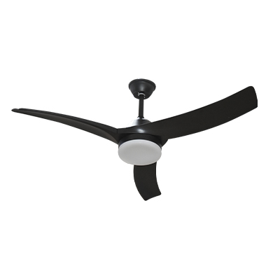 VENTILATEUR DE PLAFOND AVEC LUMIERE AC90-265V90W 52" (132 CM) YZ-F3-52-B+COM (NOIR)