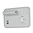 APPLIQUE MURALE  AVEC PRISE EUROPEENNE LED 3+3W 85-285V 50/60HZ 4500K B-161 Left-WH