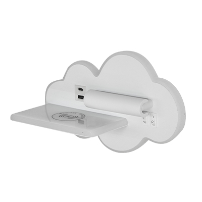APPLIQUE MURALE   AVEC PORT USB LED ZZ  (8-13)W 85-265V 50/60HZ DC24-40V 240mlA+-5%  B-130WH Wireless charger