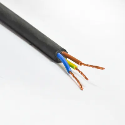 Cable industriel flexible noir 300/400V 3G1,5MM² H07RNF (B-MR-V/J) (VTN) turquie RLX 100M