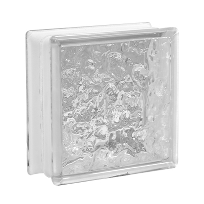 BRIQUE DE VERRE 19x19x8cm AUS CLOUDY PRIX NET