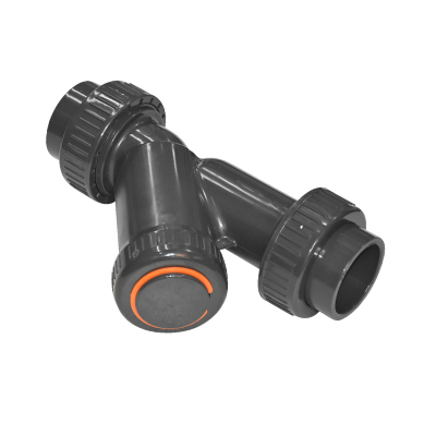 CLAPET ANTI-RETOUR A ENSEMBLE D'ANGLE DN 50 63MM UPVC 1,0Mpa GRIS FONCE  3040208659
