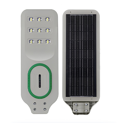 LAMPADAIRE SOLAIRE  CE IP65 + DETECTEUR DE MOUVEMENT + TELECOMMANDE. 300 W 2180lm, PANNEAU SOLAIRE 5 V 22  10000 K 50000h  1050204045