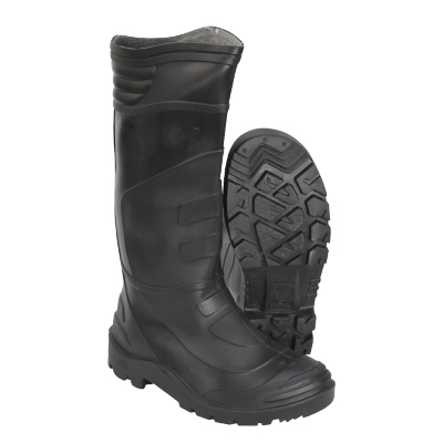 BOTTE EN PVC NOIRE AVEC ANTI CHOC P43 MG (NGL)