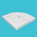 RECEVEUR DE DOUCHE PORCELAINE  ANGLE L. 800 X W. 800 X H. 100 MM  BLANCHE Ø65 MM 1010104042