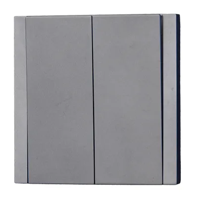 INTERRUPTEUR DOUBLE VA-ET-VIENT ENCASTRABLE ULTRA-MINCE 10A, 230V~ TB / TB4 GRIS CLAIR 1050301008