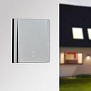 POUSSOIR SONNERIE ENCASTRABLE ULTRA-MINCE 10A, 230V~ TB / TB5 GRIS CLAIR 1050301010