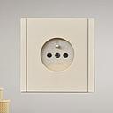 PRISE ENCASTRABLE ULTRA-MINCE 16A, 230V~, PRISE FRANCAISE 2P+T TB / TB6 OR 1050301011