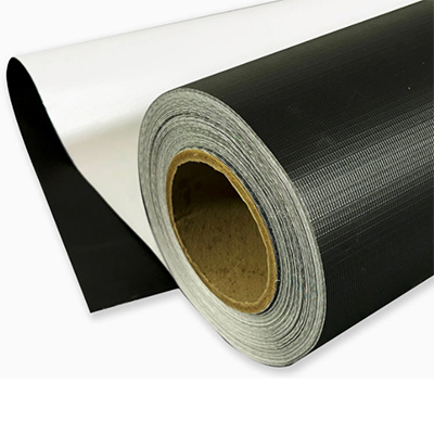 Bache PVC blanc/noir 500D x 500D L 50 x L 1.6m 36kg Eko 2140410008