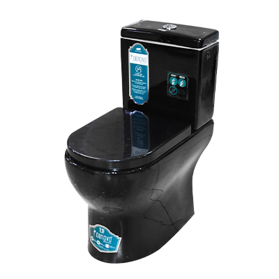 WC ANGLAISE COMPLET HORIZ P FORD BLACK (DNV)