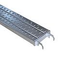 PLATEAU POUR L’ECHAFAUDAGE – L 2,65 X l 25 Mx5cm – ACIER Q235 GALVANISE AVEC GRIFFE ARQUEE – EPAISSEUR DE LA PLATEFORME 1,5 MM 13 KG 2010604035