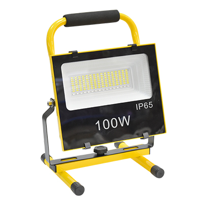 PROJECTEUR LED SOLAIRE+CHARGEABLE 5V 6-10HEURS BLANC  ZL-YTH-E-100W