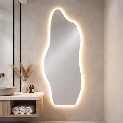 MIROIR DE SALLE DE BAIN LED  l.50 × H.140 CM  4000 K AC 110–240 V / DC 12 V IP20  1010909014