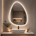 MIROIR DE SALLE DE BAIN LED  l.60 × H.80 CM 4000 K AC 110–240 V / DC 12 V  IP20  1010909016