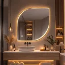 MIROIR DE SALLE DE BAIN LED  l.80 × H.80 CM IP20 4000 K, TR AC 110–240 V / DC 12V IP20 1010909017