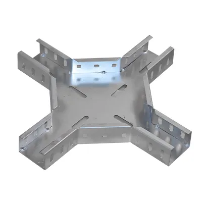 CROIX HORIZONTALE CHEMIN DE CABLE INTERIEUR, ACIER PRE-GALVANISE, H. 50 X L. 75 X EP. 1 MM – 2100503412