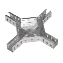 CROIX HORIZONTALE CHEMIN DE CABLE EXTERIEUR, ACIER GALVANISE A CHAUD, H. 50 X L. 50 X EP. 1 MM – 2100503521