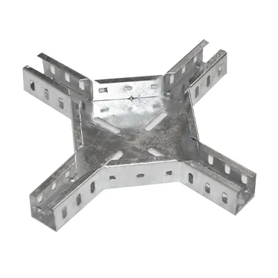 CROIX HORIZONTALE CHEMIN DE CABLE EXTERIEUR, ACIER GALVANISE A CHAUD, H. 50 X L. 75 X EP. 1 MM – 2100503522