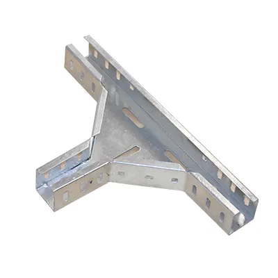 TE HORIZONTAL CHEMIN DE CABLE EXTERIEUR, ACIER GALVANISE A CHAUD, H. 50 X L. 50 X EP. 1 MM – 2100503516