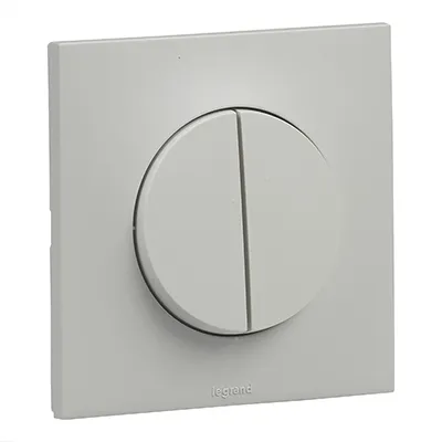 INTERRUPTEUR DOUBLE VA ET VIENT ENC 1P 2MOD 10AX  250V MAT URBANO LEGRAND UB2220GR