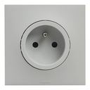 Prise 2P+T ENC 1P 2MOD 230V 16A grite urbano legrand UB3111GR