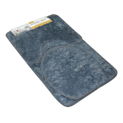TAPIS DE BAIN 3 PIECES 50X80 CM BM-040 (GRIS FONCE)