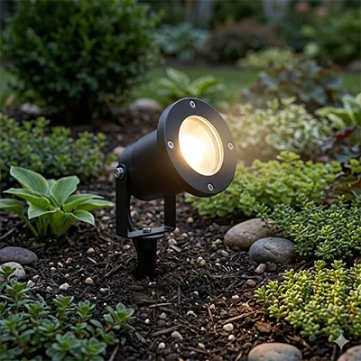 SPOT PIQUET JARDIN ALUMINIUM GUI 10 MAX 60W SANS LAMPE 98X98X315 MM XH3004