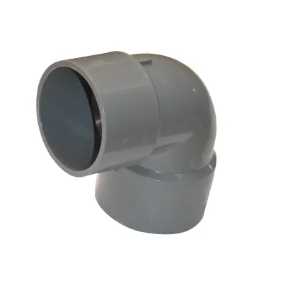 COUDE PVC 90° GRIS CLAIR  Ø50 F/F U930235