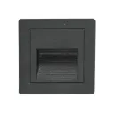 LAMPE MURALE, 85-265V LX525SF/3W SQ BK