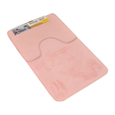 TAPIS DE BAIN 2 PIECES 50X80 CM BM-039 (ROSE)