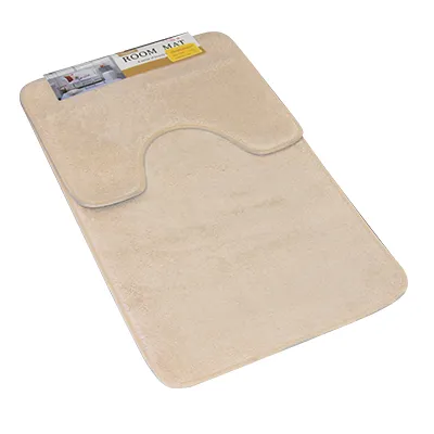 TAPIS DE BAIN 2 PIECES 50X80 CM BM-039 (BLANC CASSE)