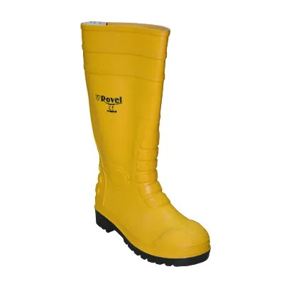 BOTTE DE TRAVAIL ROVEL JAUNE P38  + ANTICHOC (PRIX NET)