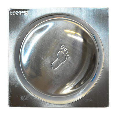 SIPHON SOL CARRE INOX SS304 10X10 CM 1010108024