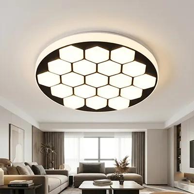 PLAFONNIER  3 COLORSIZE:400MMLED   (18-40w)x2 85-265V 50/60HZCCT:3 COLORMATERIAL:PVC+ACRYLIC Y-121